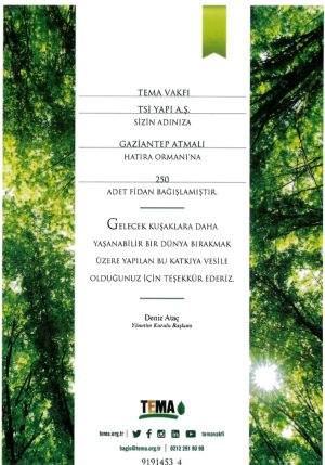 TEMA-Certificate